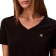 Calvin Klein T-Shirt Relaxed Fit Monogrammed V Neck-Black