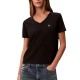 Calvin Klein T-Shirt Relaxed Fit Monogrammed V Neck-Black