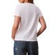 Calvin Klein T-Shirt Relaxed Fit Monogrammed V Neck-Brilliant White