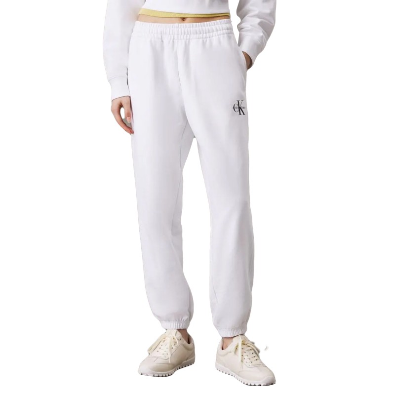 Calvin Klein Terry Jogger French Monologo-Brilliant White