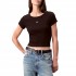Calvin Klein T-Shirt Rib A-Woven Label 2x2 Baby-Black