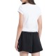 Calvin Klein T-Shirt Rib A-Woven Label 2x2 Baby-Brilliant White Calvin Klein T-Shirt Rib A-Woven Label 2x2 Baby-Brilliant White