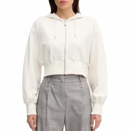 Calvin Klein Hoodie Punto Milano-Tofu