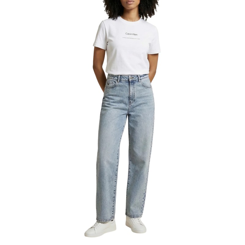 Calvin Klein T-Shirt Multi Logo Classic-Bright White