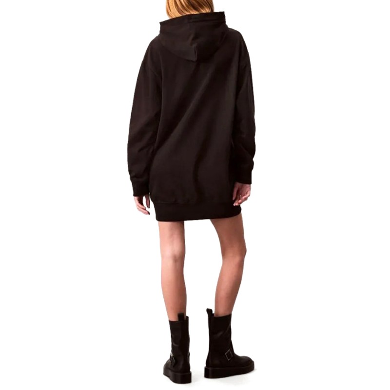 Calvin Klein Dress Hoodie Monologo Premium Terry-Black