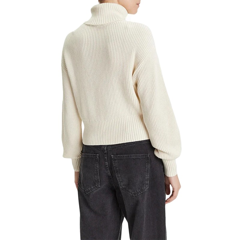 Calvin Klein Sweater Loose Contra Blown Up-Ivory