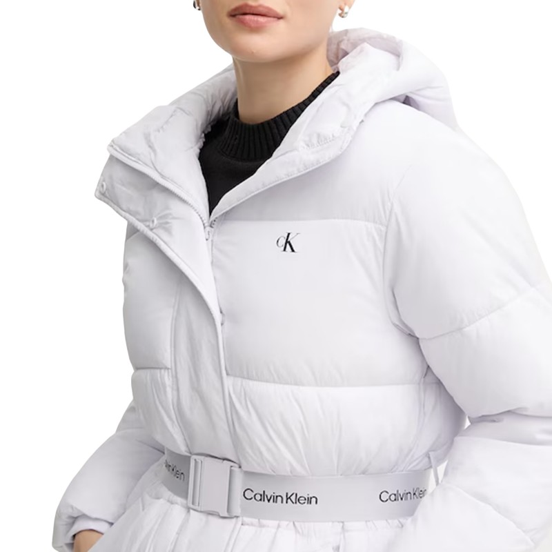 Calvin Klein Puffer Jacket Belted Midweight-Lacey Lilac Calvin Klein Puffer Jacket Belted Midweight-Lacey Lilac