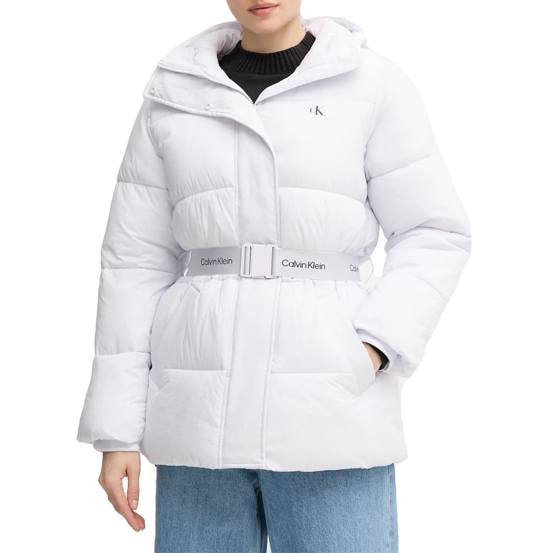 Calvin Klein Puffer Jacket Belted Midweight-Lacey Lilac Calvin Klein Puffer Jacket Belted Midweight-Lacey Lilac