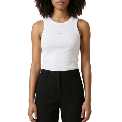 Calvin Klein Tank Top Rib Monogram-Bright White