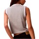 Calvin Klein T-Shirt Sleeveless Monogram Stripe-Heroic Grey Heather