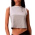 Calvin Klein T-Shirt Sleeveless Monogram Stripe-Heroic Grey Heather