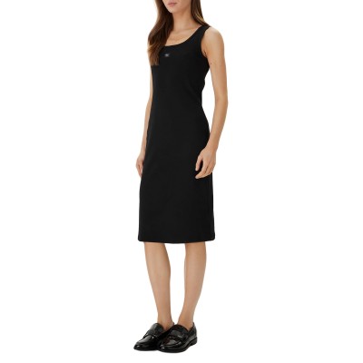 Calvin Klein Dress Rib Square-Black