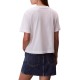 Calvin Klein T-Shirt Relaxed Embroidered Logo-Bright White Calvin Klein T-Shirt Relaxed Embroidered Logo-Bright White