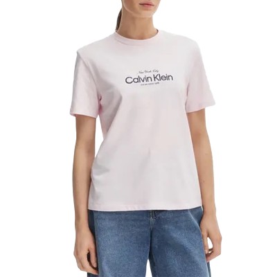 Calvin Klein T-Shirt Classic CK Nyc Logo-Cradle Pink