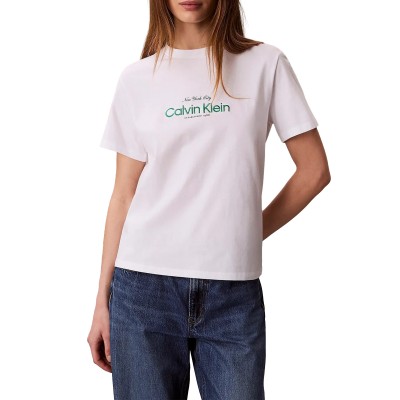 Calvin Klein T-Shirt Classic CK Nyc Logo-Bright White