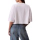 Calvin Klein T-Shirt Crop Boxy Monologo-Bright White