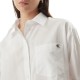 Calvin Klein Shirt Relaxed Fit Jacquard-Brilliant White