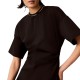 Calvin Klein T-Shirt Dress Milano Jersey Draped-Black
