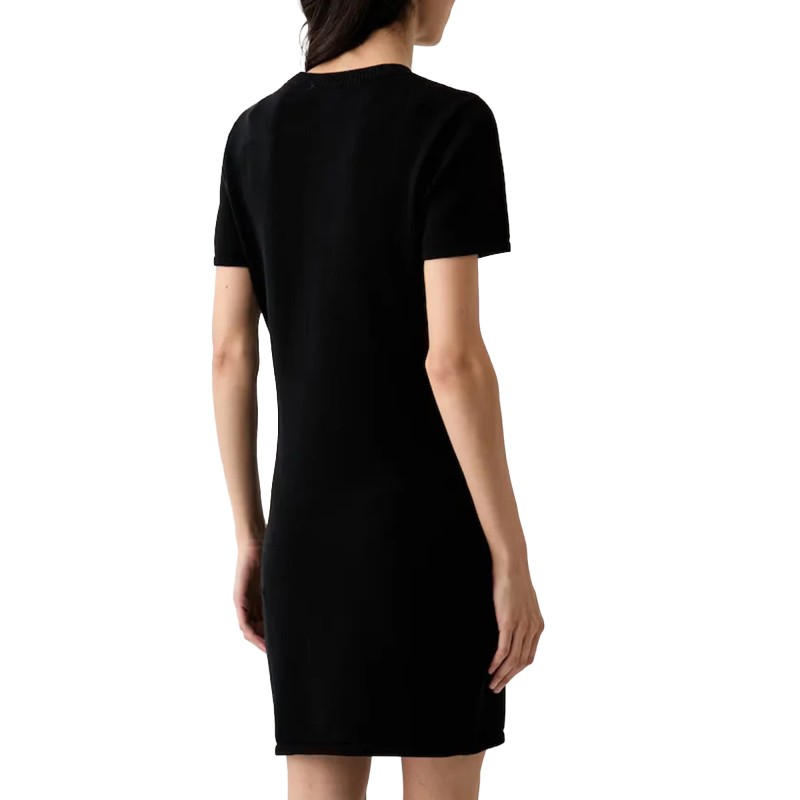 Calvin Klein Dress Logo Mini Knit-Black Calvin Klein Dress Logo Mini Knit-Black