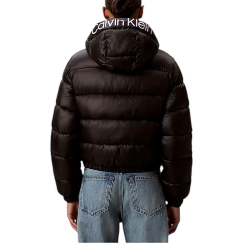 Calvin Klein Jacket Short Logo Puffer-Black