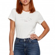 Calvin Klein T-Shirt Foil Logo Classic Resort-Tofu