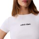 Calvin Klein T-Shirt Rib Logo Ringer-Bright White