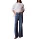 Calvin Klein T-Shirt Rib Logo Ringer-Bright White