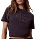 Calvin Klein T-Shirt Baby Terry Hero Monologo-Ebony