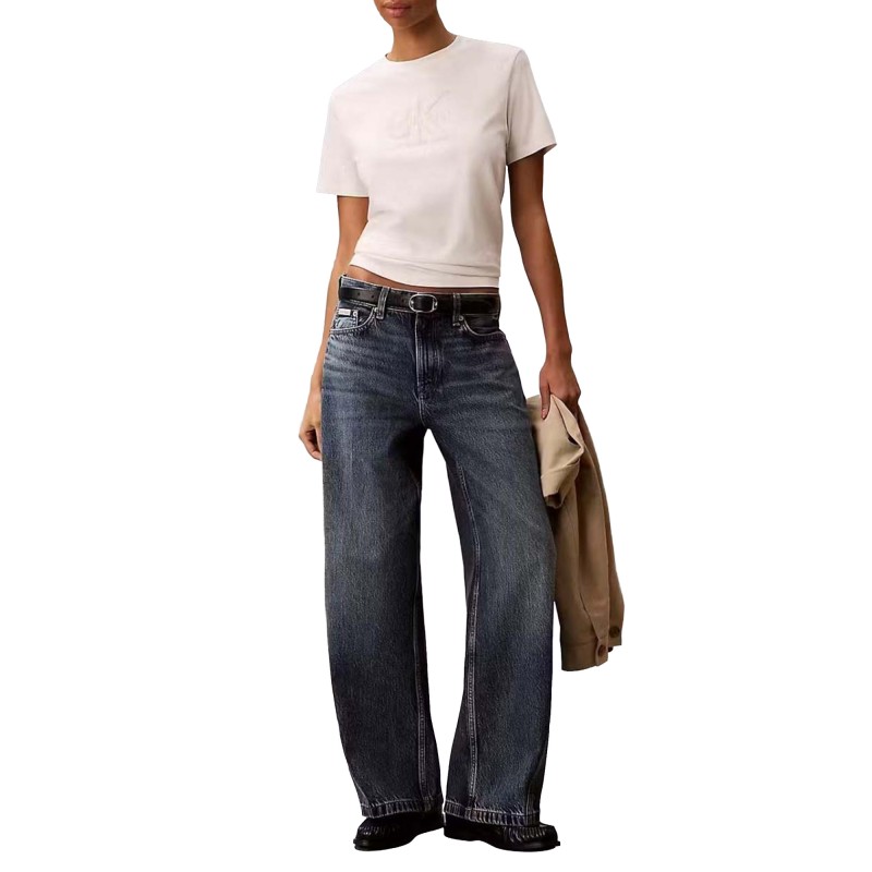 Calvin Klein T-Shirt Baby Terry Hero Monologo-Tofu