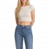 Calvin Klein Top Cropped Monologo Baby-Tofu