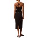 Calvin Klein Skirt Midi 2X2 Baby Rib Logo-Black Calvin Klein Skirt Midi 2X2 Baby Rib Logo-Black