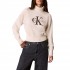 Calvin Klein Sweater Turtleneck Logo-Tofu