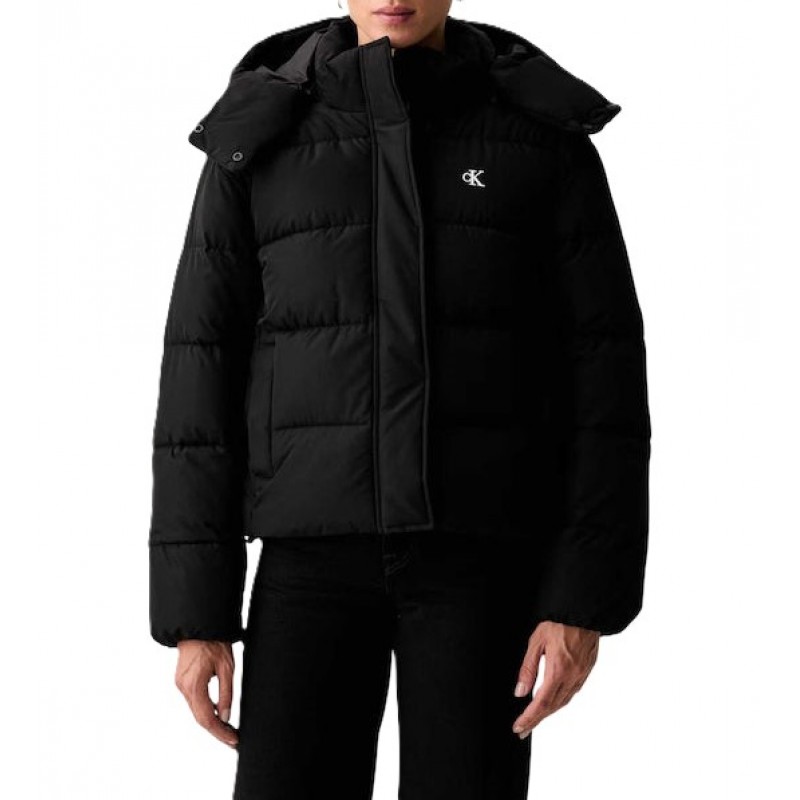 Calvin Klein Jacket Puffer Matte Short-Black Calvin Klein Jacket Puffer Matte Short-Black