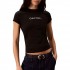 Calvin Klein T-Shirt Slim Fit Logo Heart-Black