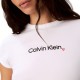 Calvin Klein T-Shirt Slim Fit Logo Heart-Bright White Calvin Klein T-Shirt Slim Fit Logo Heart-Bright White