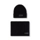 Calvin Klein Beanie Scarf Rib Gift Box-Black Calvin Klein Beanie Scarf Rib Gift Box-Black