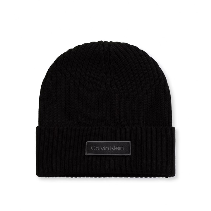 Calvin Klein Beanie Gloves Gift Set-Black