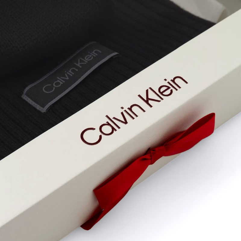 Calvin Klein Beanie Gloves Gift Set-Black