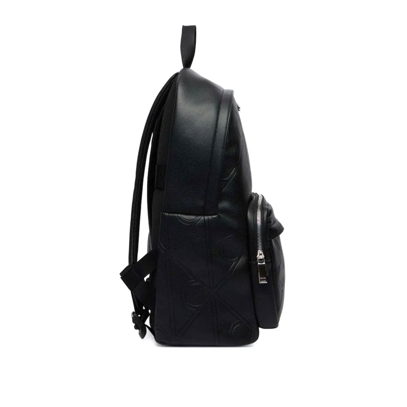 Calvin Klein Backpack Emblem Emboss Round-Black Calvin Klein Backpack Emblem Emboss Round-Black