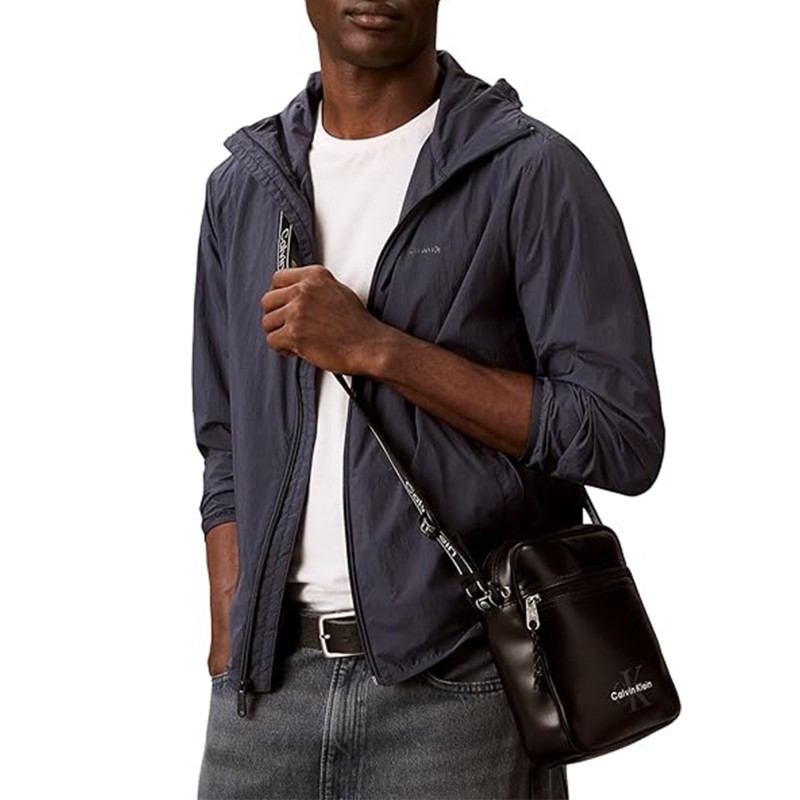 Calvin Klein Reporter Bag Bold Logo Webbing-Black