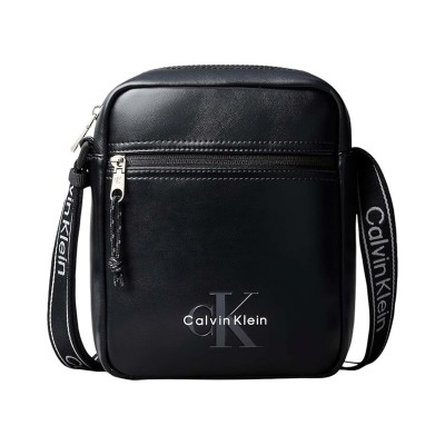 Calvin Klein Reporter Bag Bold Logo Webbing-Black
