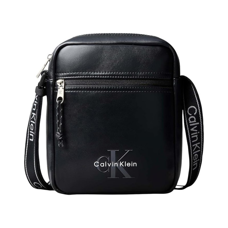 Calvin Klein Reporter Bag Bold Logo Webbing-Black