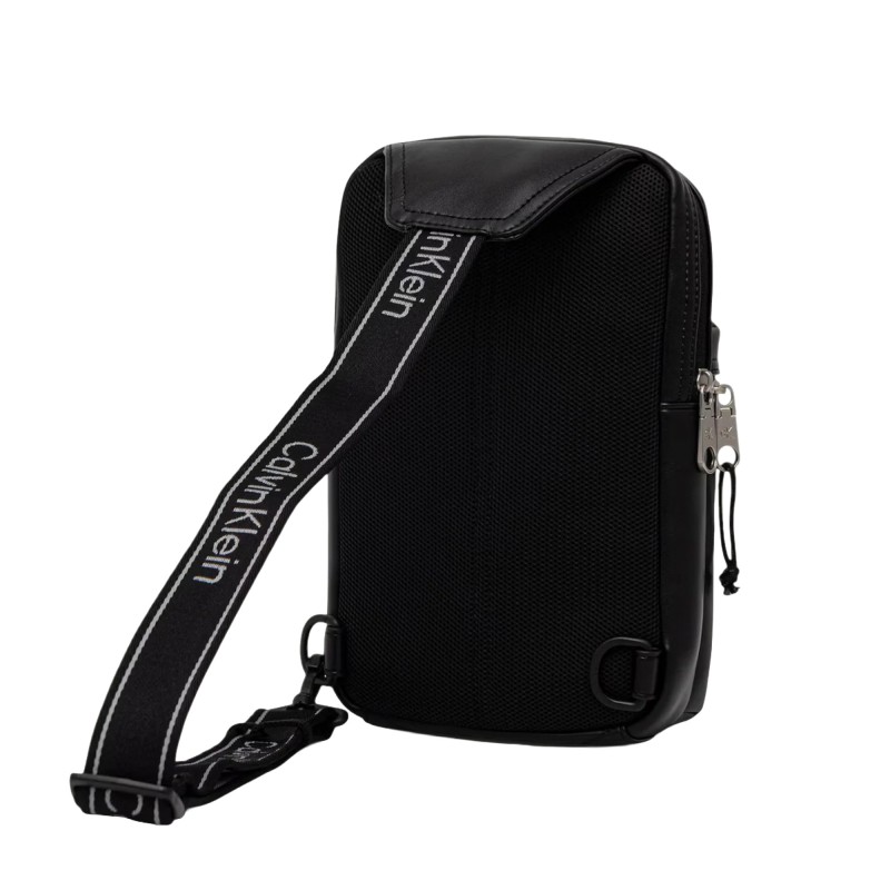 Calvin Klein Bag Bold Logo Webbing Sling-Black Calvin Klein Bag Bold Logo Webbing Sling-Black