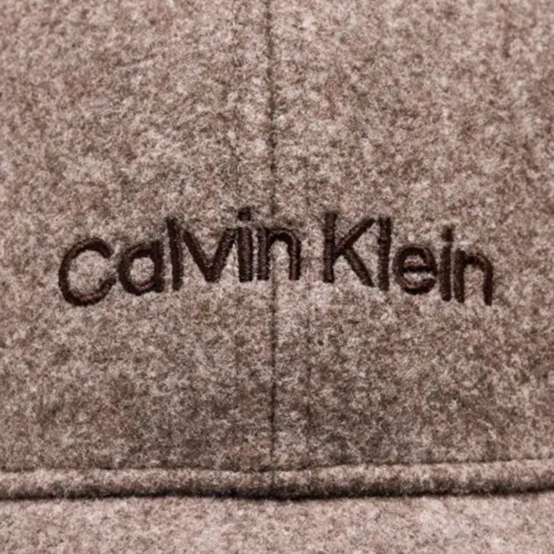 Calvin Klein Cap Felt Embroidered Logo-Demitasse Heather