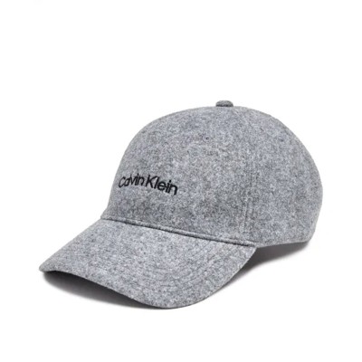 Calvin Klein Cap Felt Embroidered Logo-Alloy Heather