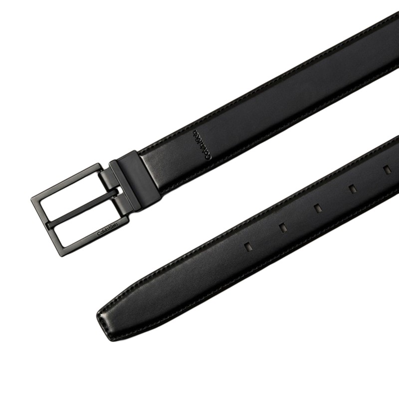 Calvin Klein Belt Square Buckle 32mm-Black/Matte Black