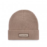 Calvin Klein Beanie Rib Patch Chunky-Desert Taupe