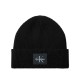 Calvin Klein Beanie Rib Monologo-Black Calvin Klein Beanie Rib Monologo-Black