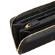 Calvin Klein Wallet Long Zip Around Raised CK-Black