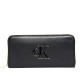 Calvin Klein Wallet Long Zip Around Raised CK-Black